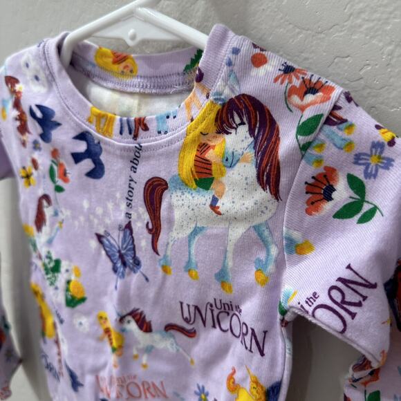 Books to Bed Uni the Unicorn Long John Pajamas - Picture 2 of 7